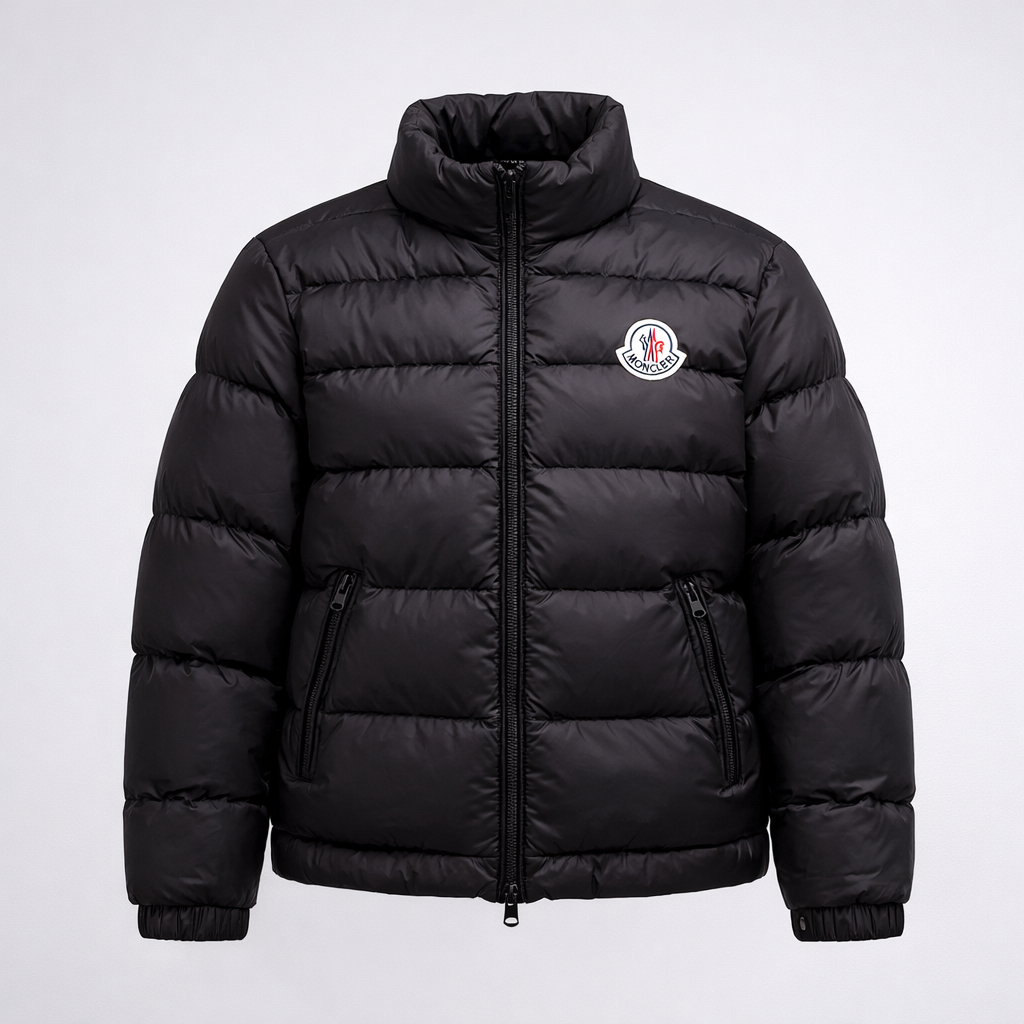 Moncler Classic Black Down Jacket — Timeless Luxury Outerwear